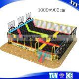 2015 Popular Indoor Trampoline Park With Basketball Hoop thumbnail-6