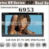 6953 6.95inch HD 1080P BT TV GPS IPOD touch screen car dvd player