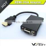 HDMI Male to VGA HD-15 15 Pin Male Adapter Cable Cord for DVD HDTV thumbnail-1