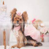Dog Clothes Dog Wedding Dress With Pearl thumbnail-1