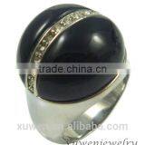 Round Black Agate Ladies 316l Stainless Steel Jewelry Stones Supplier's Choice