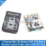 1CH Mini HD XBOX DVR PCB Board up D1 30fps support 32GB sd Card Security Digital for Model aircraft Video Recorder