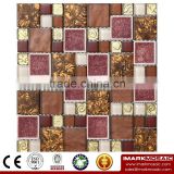 IMARK Mosaic by Painting Glass Mosaic Tiles,Laminated Mosaic Tiles and Burst Of Crystal Ceramic Mosaic Tiles(IXGM8-028)