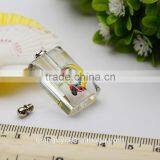 China Factory Customized 3D Photos Crystal Perfume Bottle Pendant Kartoon Monkey DIY Rice Art Pendant for Children Necelace thumbnail-6