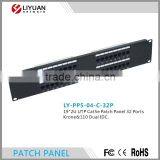 LY-PP5-04-C-32P 2U 32Port Cat5E UTP Systimax Type Patch Panel
