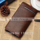 New Brand Leather Purse ID Credit Card Holder Bifold Zipper Long Mens Wallet thumbnail-3