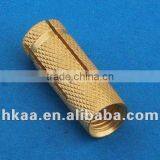 custom brass knurled threaded anchor