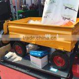 4-Wheel Utility Cart Trailer 17Cubic - 1500lbs for Garden Lawn Tractor thumbnail-2