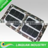 High efficiency solar panel / 7W Folding solar charging bag / Fashion folding purse type solar energy bag