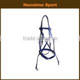 PVC Coated Webbing Horse Bridle With Double Noseband thumbnail-1