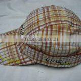 Checked Cycling cap,running cap