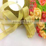 Wholesale Gold Metallic Ribbon For Cake Gift Box Decoration thumbnail-1
