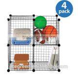 Black Metal Wire Storage Cubes thumbnail-1