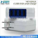 2015 New Arrival Portable 4 Usb Charger With Folding AC Pin thumbnail-5