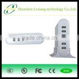 5V 10A 6 Port USB Charger Universal USB Wall Charger AC Mobile Phone Charger For Home Travel With US UK EU