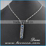 Top Quality Blue Fashion Stainless Steel Bottle Pendant Necklace