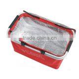 Fruits Wine Food Bag, Canvas Holiday Camping Travel Bag, Insulated Thermal Food Carry Bag thumbnail-5