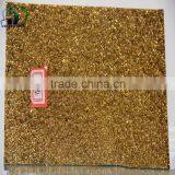 Embossed Glass Transmits Light and Pivot Shower 4mm-grain Gold Wire