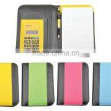 Hot Selling Waterproof Customized Color&size Leather Folder With Calculator thumbnail-4
