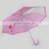 2016 Cheap Promotional Pink Polyester Kids Umbrella for Girls thumbnail-5