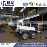 Multi-function Wheel Type Hydraulic Rotary Drilling Rig HF150T thumbnail-1