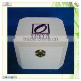 Engraved Painted Lock Square Wooden Pen Box thumbnail-1