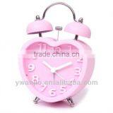 Supply Creative Retro Twin Bell Alarm Clock / Heart-shaped Alarm Clock