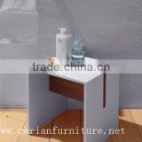 Modern Bathroom Furniture Shower Room Solid Surface Acrylic Small Sitting Stool thumbnail-1