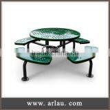 (TB15) Arlau Outdoor Picnic Table, Outdoor Tables and Chairs, Steel Camping Table thumbnail-4