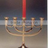 Menorah, Judaica,candle Holders,decorative Candle Holder,brass Candle Holder,candles Holders, Menorah Candle Holder thumbnail-1