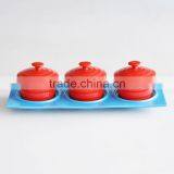 Ceramic Condiment Dispenser, Ceramic Condiment Server, Ceramic Condiment Set thumbnail-4
