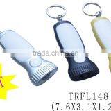 Promotional plastic mini LED torch light keychain light