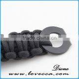 Camping /outdoor 350/550 Cord Firestarter Survival Flint Bracelet With Fishing Tool, Firebar thumbnail-3