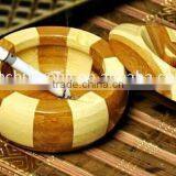 Custom Round Bamboo Ashtray thumbnail-1
