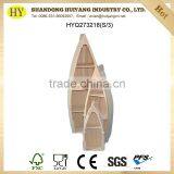 Wholesale Natural Unfinished Mini Wooden Boat Craft thumbnail-2