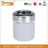 Round Metal Table Mini Trash Can thumbnail-1