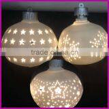 Ceramic Christmas LED Light Hanging Ball Deocration for Celebrate Party thumbnail-1