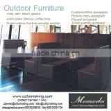 9165 New Design Dining Chair Modern Wicker Rattan T Shape Sofa Commercial Restaurant Furniture thumbnail-1