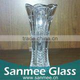 Heart Embossed Cheap Chinese Glass Flower Vases thumbnail-1