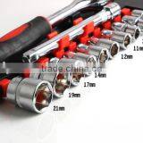 12pcs/set New As Seen on tv Multi-function HAND TOOL Universal Socket Wrench Power Drill Adapter Gator Grip Socket Set thumbnail-2