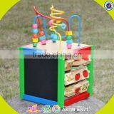 2017 Wholesale Wooden Cubic Wire Bead Children Wooden Cubic Wire Bead Colorful Wooden Cubic Wire Bead W11B060 thumbnail-6