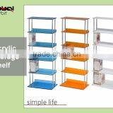 Hot Sale Standing Bookcase Storage Disaply Rack DVD Acrylic Shelf