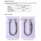 2442KTL Galvanized Twist Lock Galvanized Steel Oval Round O Ring Carabiner thumbnail-6