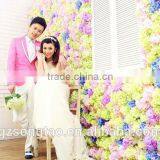 Wedding Flower Wall Backdrop, Wedding Decorate ,Silk Flower Wall Decoration With Commercial Logo thumbnail-3