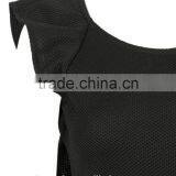 2016 Sexy Black Open Back Ruffle Knit Bodycon Evening Dress HSD2207 thumbnail-6