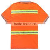 Custom Dustman Orange Hi Vis 3M Reflective Polo Shirt thumbnail-2