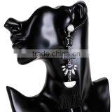 Fashion Tassel With Alloy Long Dangle Earrings for Women Jewelry thumbnail-2