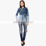 Latest New Design Two Tone Fitness With Zip Long Jacket for Women thumbnail-2