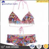 Falbala Round Neck Sexy Bikini thumbnail-1