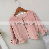 YE5206 Girls Jacket Corduroy Flying Sleeves 2017 Autumn Children Coat thumbnail-4